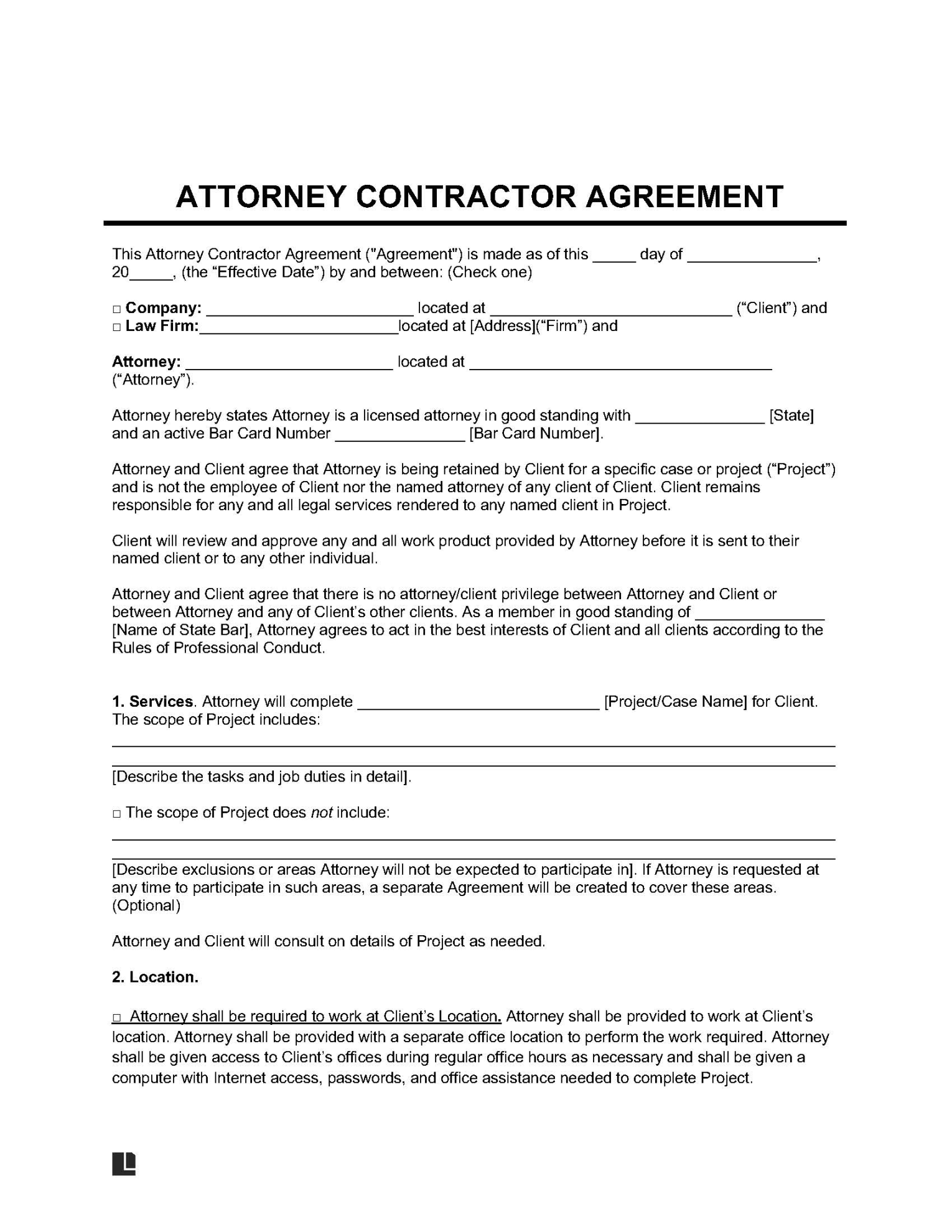 Free Attorney Representation Agreement Template PDF & Word Free Attorney Representation Agreement Template PDF & Word