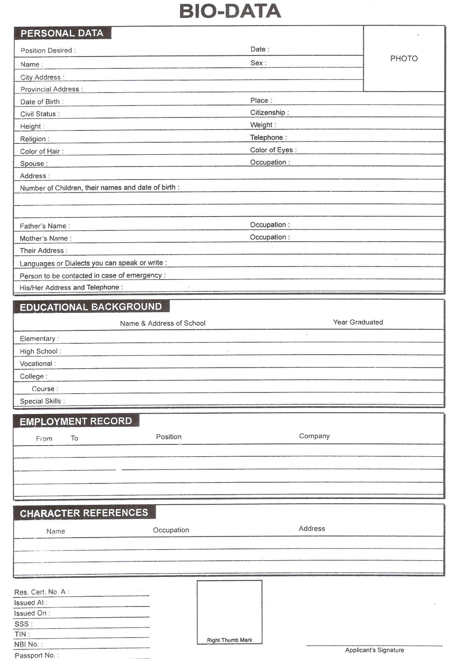 Free Bio Template Fill In Blank - Tisnyi Free Bio Template Fill In Blank - Tisnyi