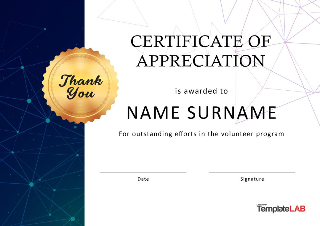 Free Certificate of Appreciation Templates and Letters Free Certificate of Appreciation Templates and Letters