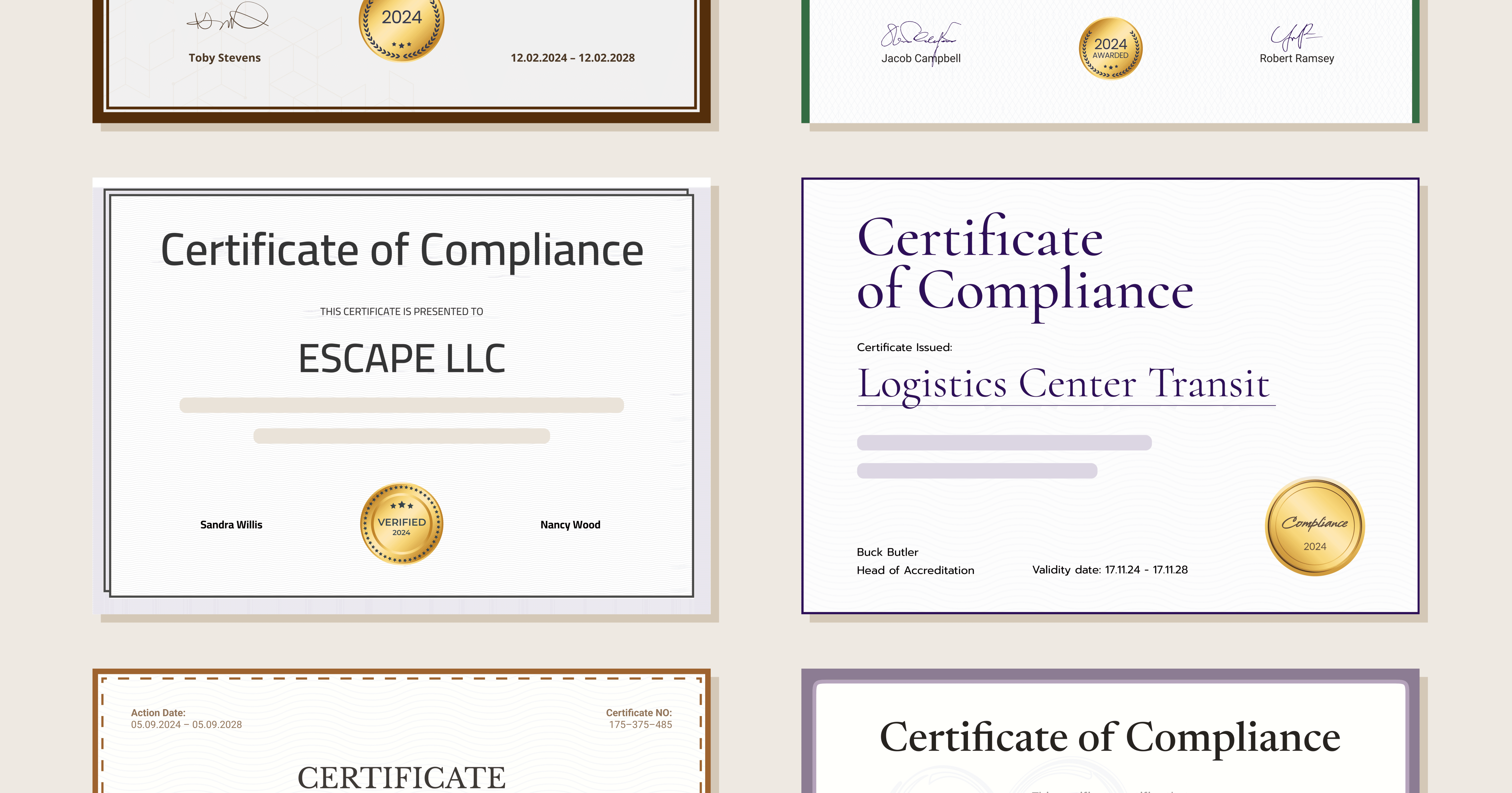 Free Compliance Certificate Templates for Figma and MS Word Free Compliance Certificate Templates for Figma and MS Word
