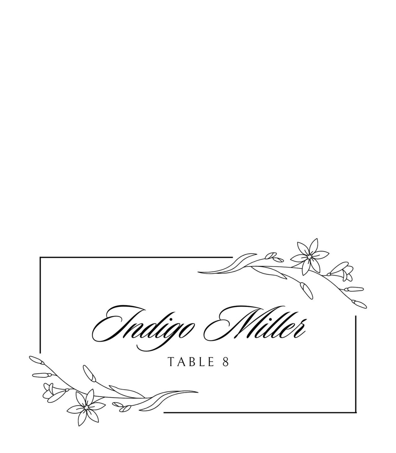 Free customizable wedding place cards templates Canva Free customizable wedding place cards templates Canva