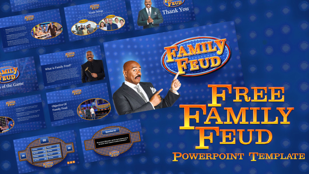 Free Family Feud PowerPoint Template Free Family Feud PowerPoint Template