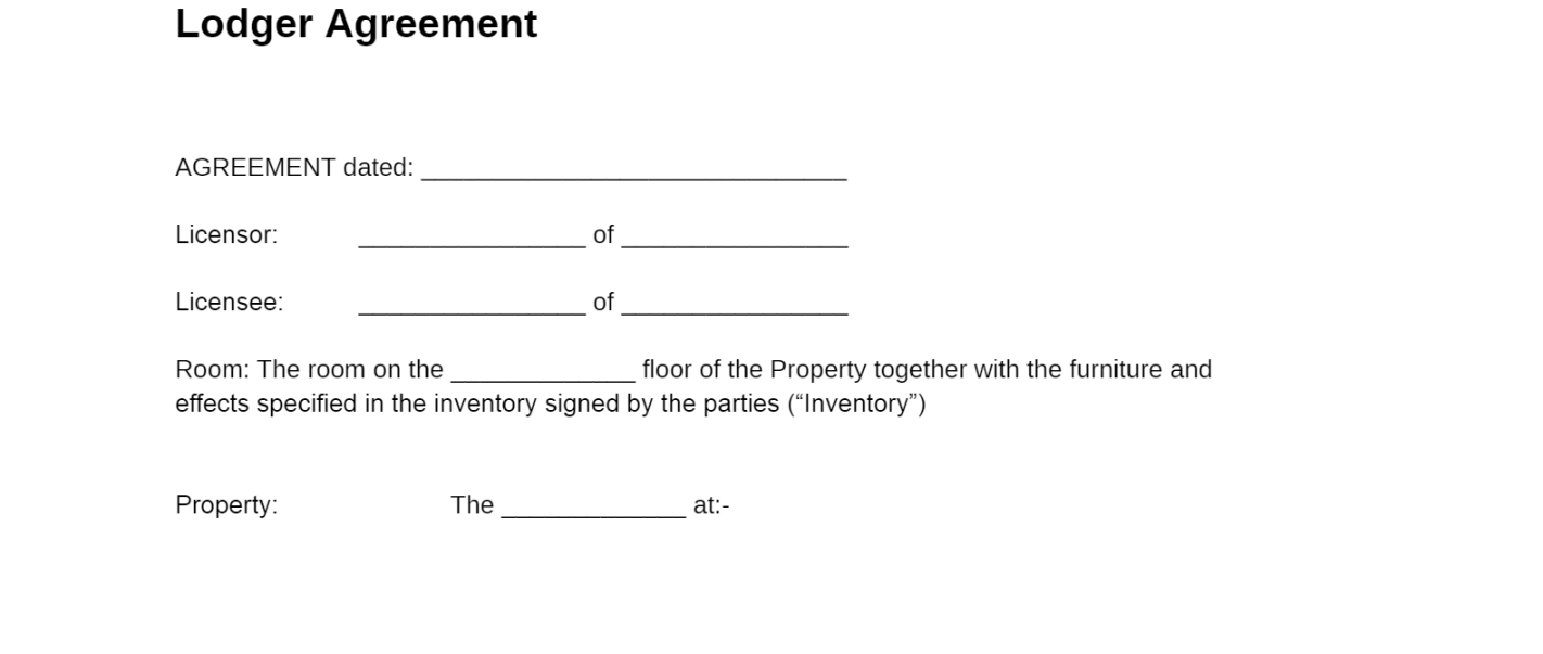 Free lodger agreement template download - Lofti Free lodger agreement template download - Lofti