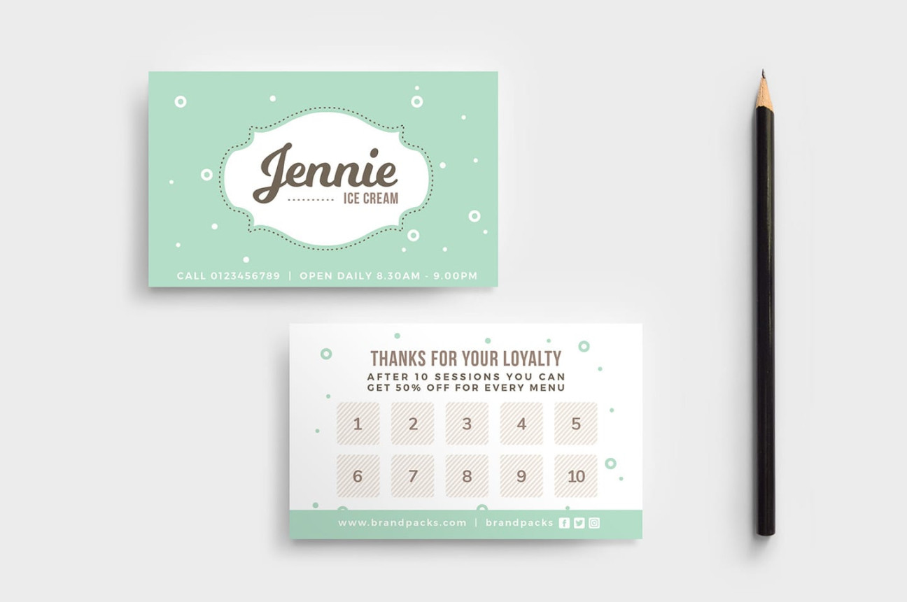 Free Loyalty Card Templates - PSD, Ai & Vector - BrandPacks Free Loyalty Card Templates - PSD, Ai & Vector - BrandPacks