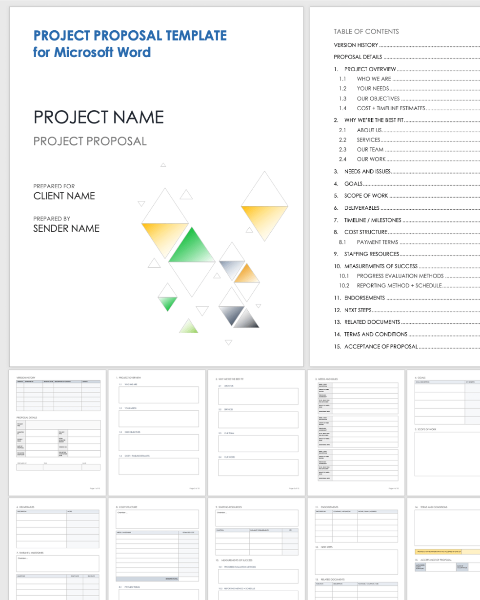 Free Microsoft Word Project Proposal Templates Smartsheet Free Microsoft Word Project Proposal Templates Smartsheet
