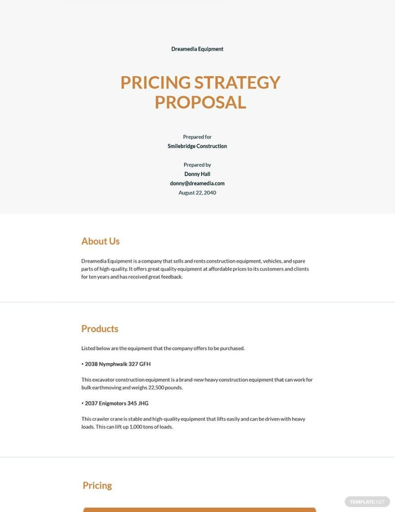FREE Pricing Proposal Templates - Download in Word, Google Docs FREE Pricing Proposal Templates - Download in Word, Google Docs