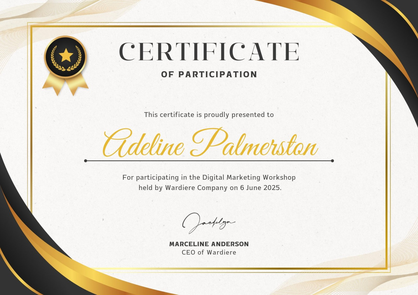 Free, printable custom participation certificate templates Canva Free, printable custom participation certificate templates Canva
