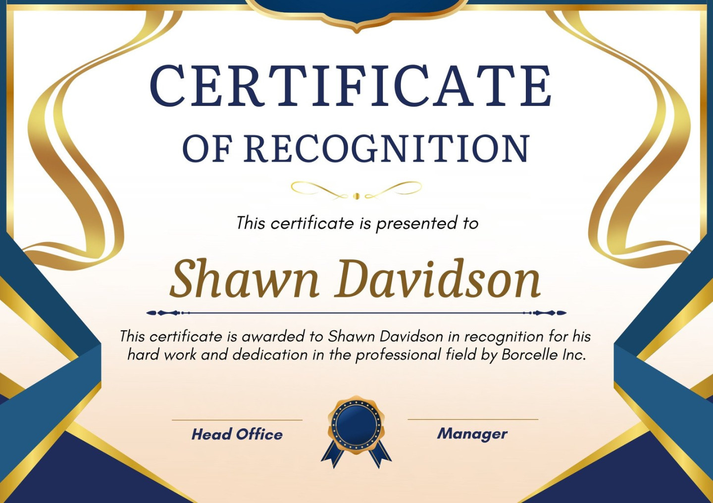 Free, printable, customizable recognition certificate templates Free, printable, customizable recognition certificate templates