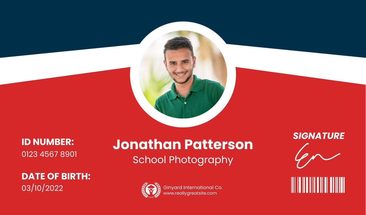 Free printable, customizable student business cards Canva Free printable, customizable student business cards Canva