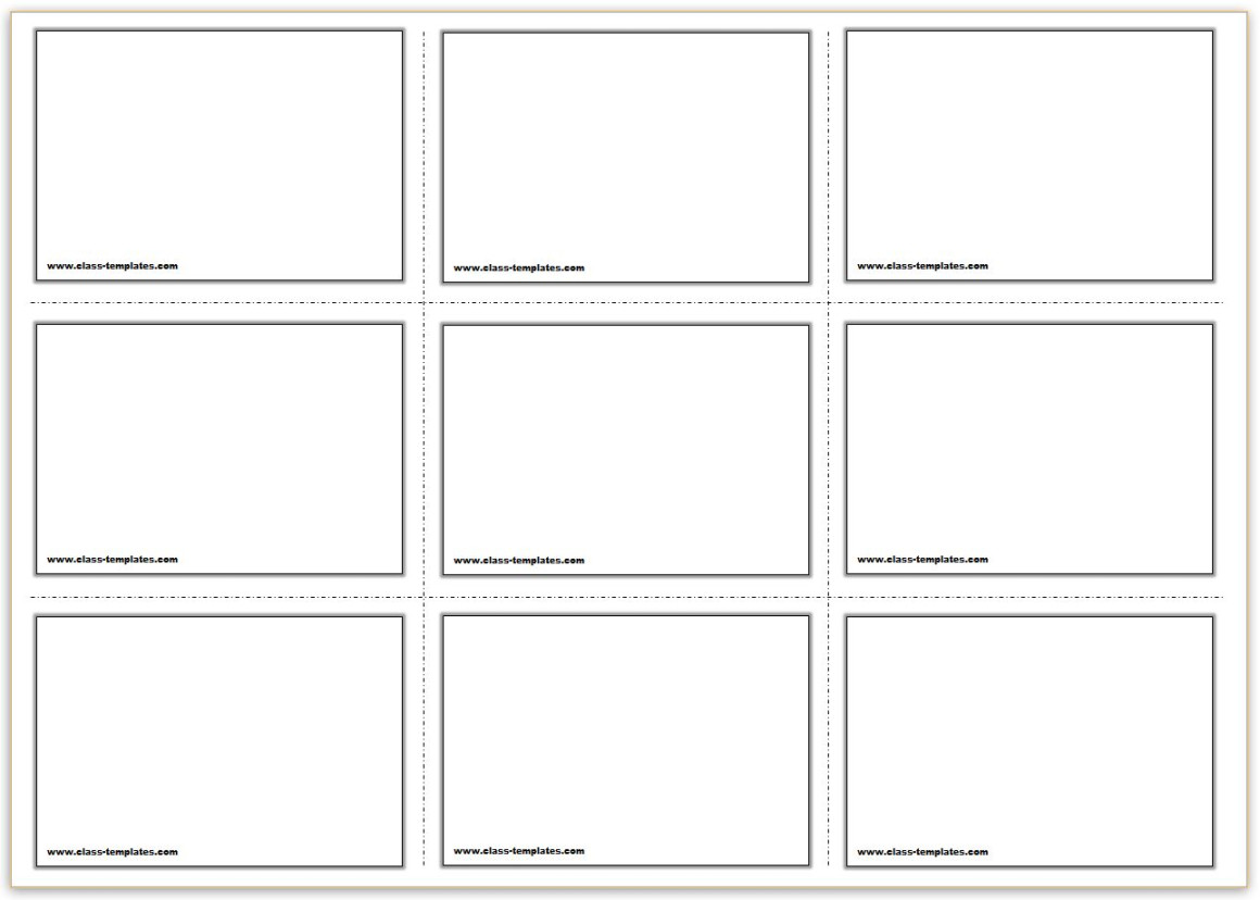 Free Printable Flash Cards Template Free Printable Flash Cards Template