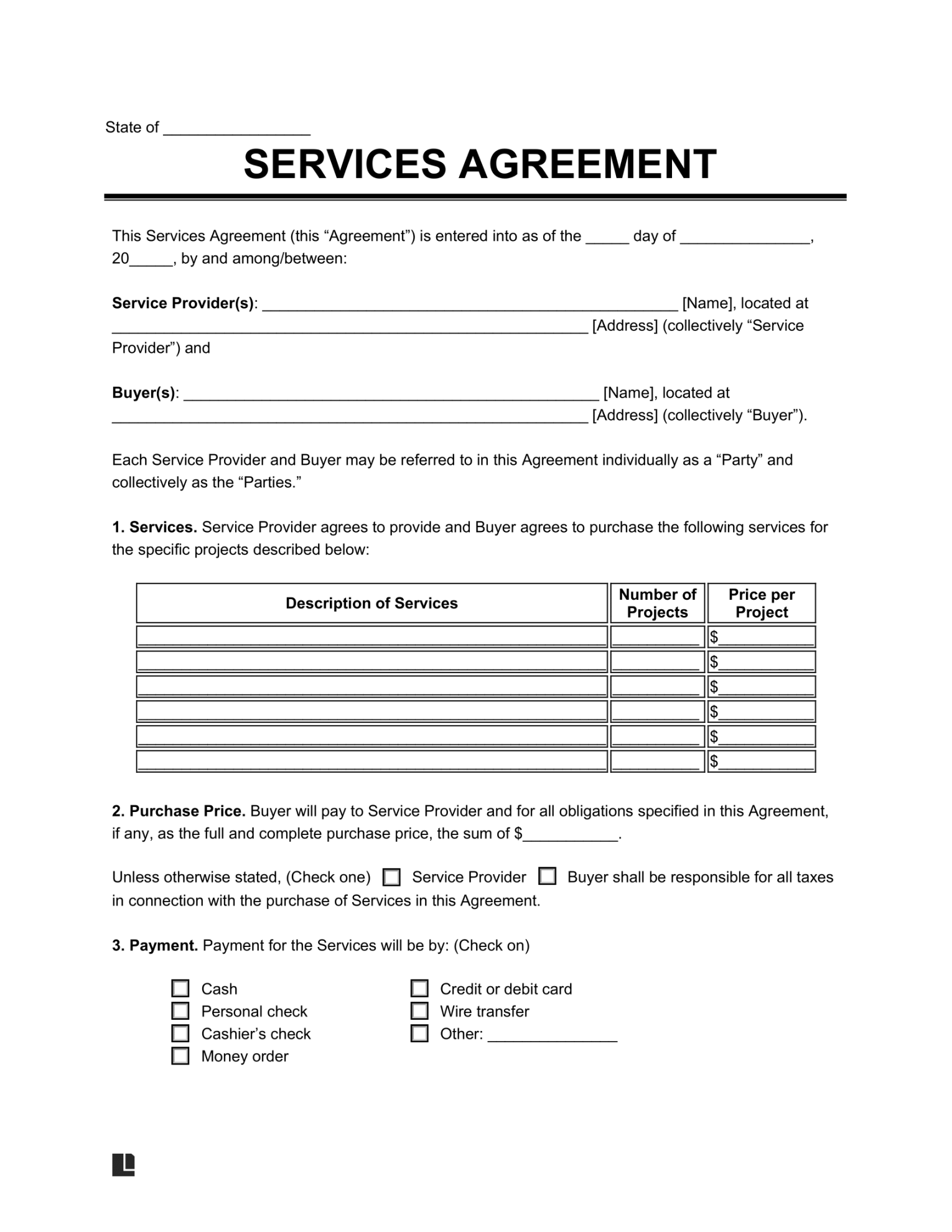 Free Service Agreement Template (Generic & Types) PDF & Word Free Service Agreement Template (Generic & Types) PDF & Word