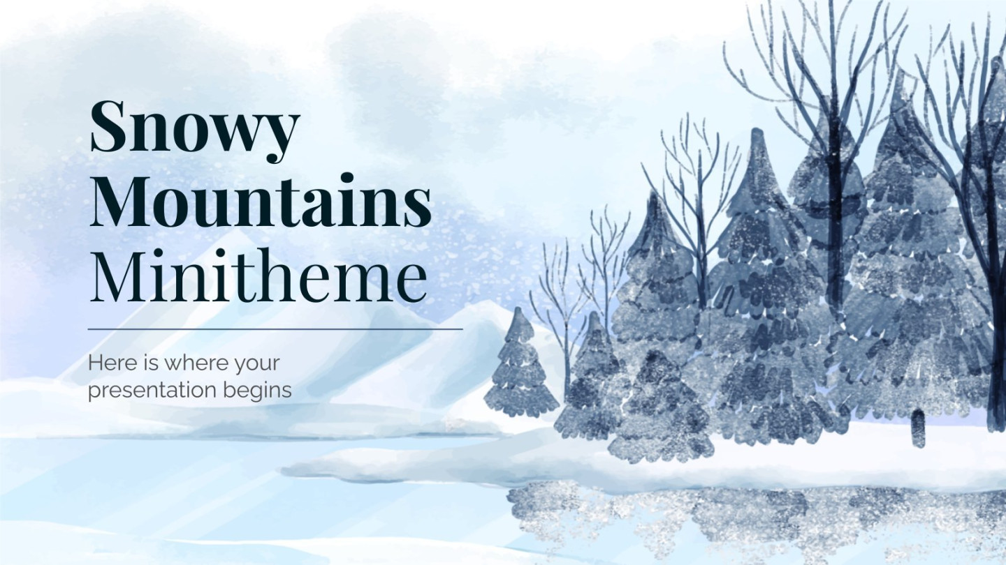 Free snow templates for Google Slides & PowerPoint Free snow templates for Google Slides & PowerPoint