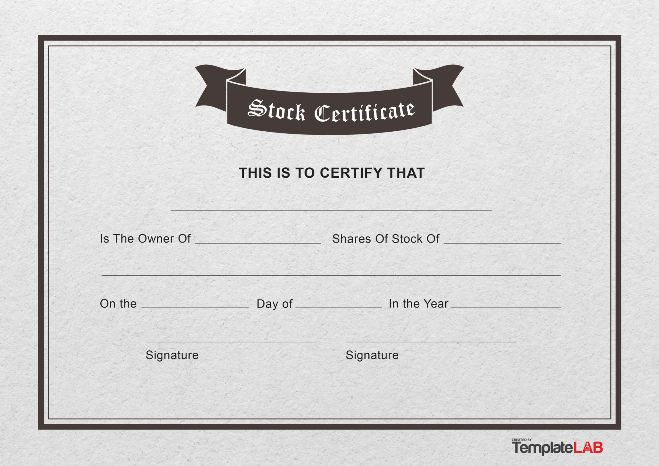 Free Stock Certificate Templates (Word, PDF) ᐅ TemplateLab Free Stock Certificate Templates (Word, PDF) ᐅ TemplateLab
