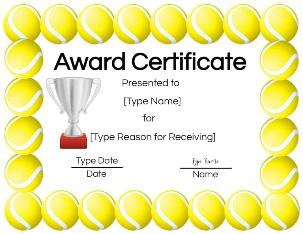 Free Tennis Certificates Edit Online and Print at Home Free Tennis Certificates Edit Online and Print at Home