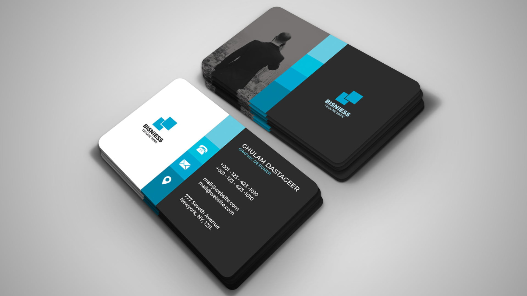 Freelancer Business Card Template – GraphicsFamily Freelancer Business Card Template – GraphicsFamily