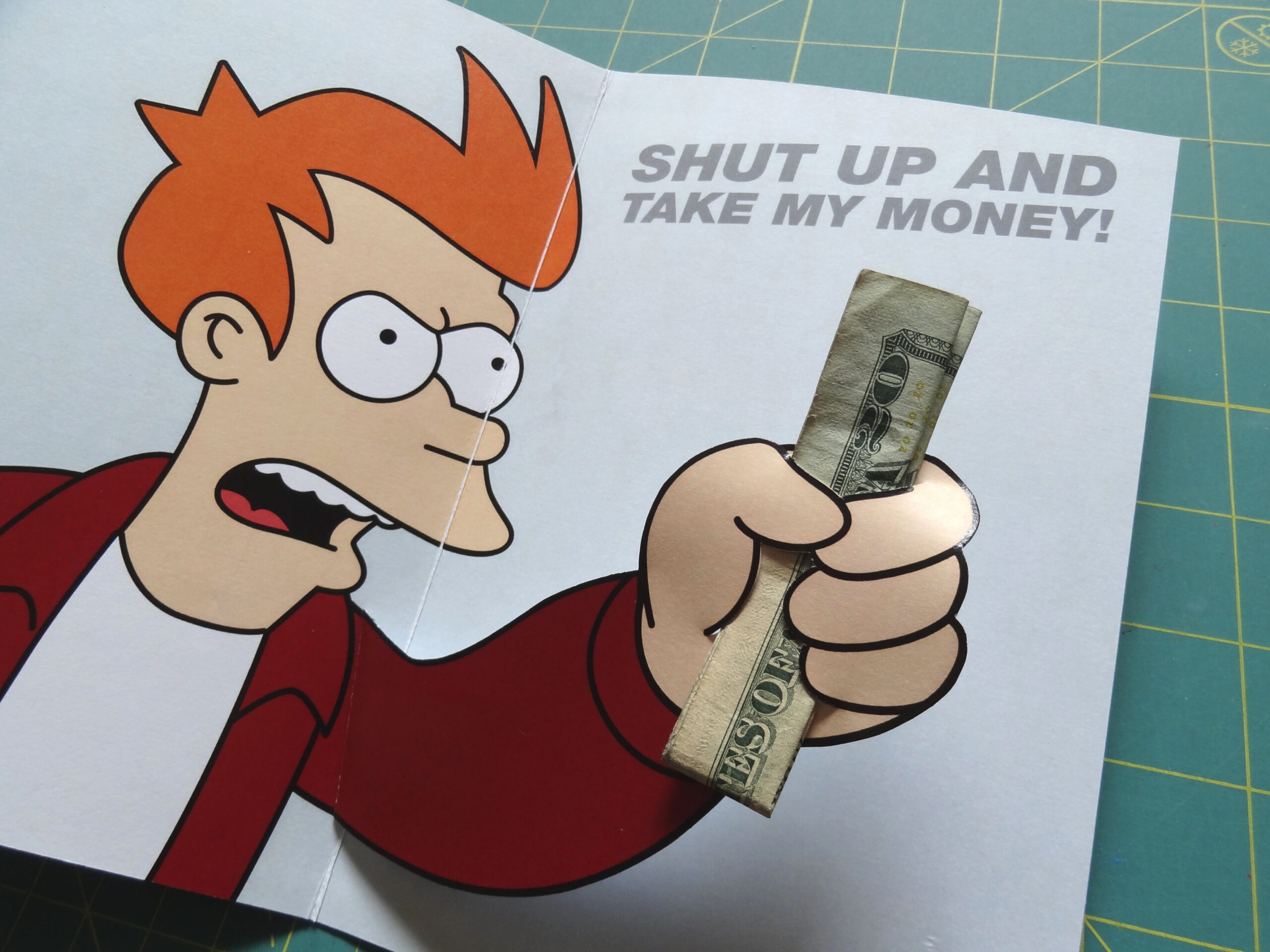 Futurama Meme Gift Card : Steps (with Pictures) - Instructables Futurama Meme Gift Card : Steps (with Pictures) - Instructables