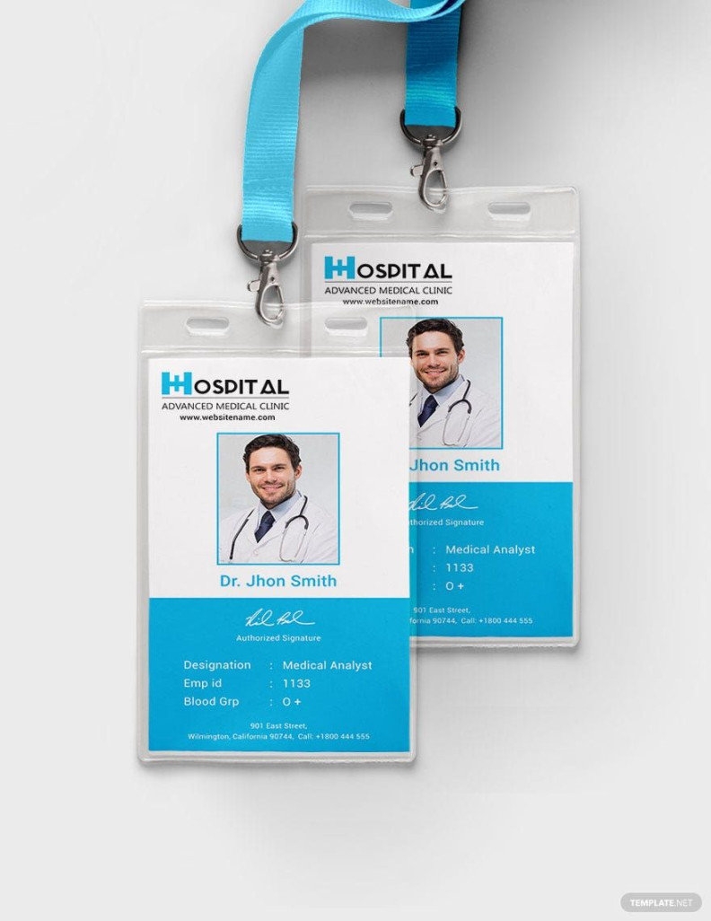 Hospital Identity Card Template in Illustrator, PSD - Download Hospital Identity Card Template in Illustrator, PSD - Download