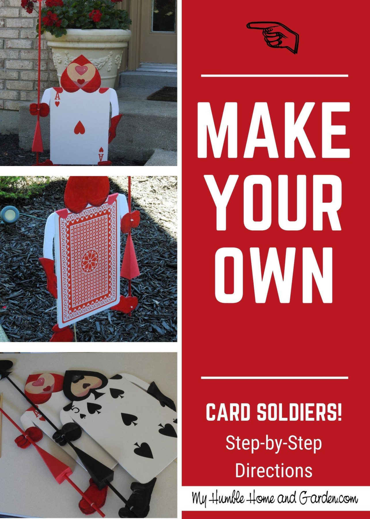 How To Easily Make Alice in Wonderland Card Soldiers - My Humble How To Easily Make Alice in Wonderland Card Soldiers - My Humble