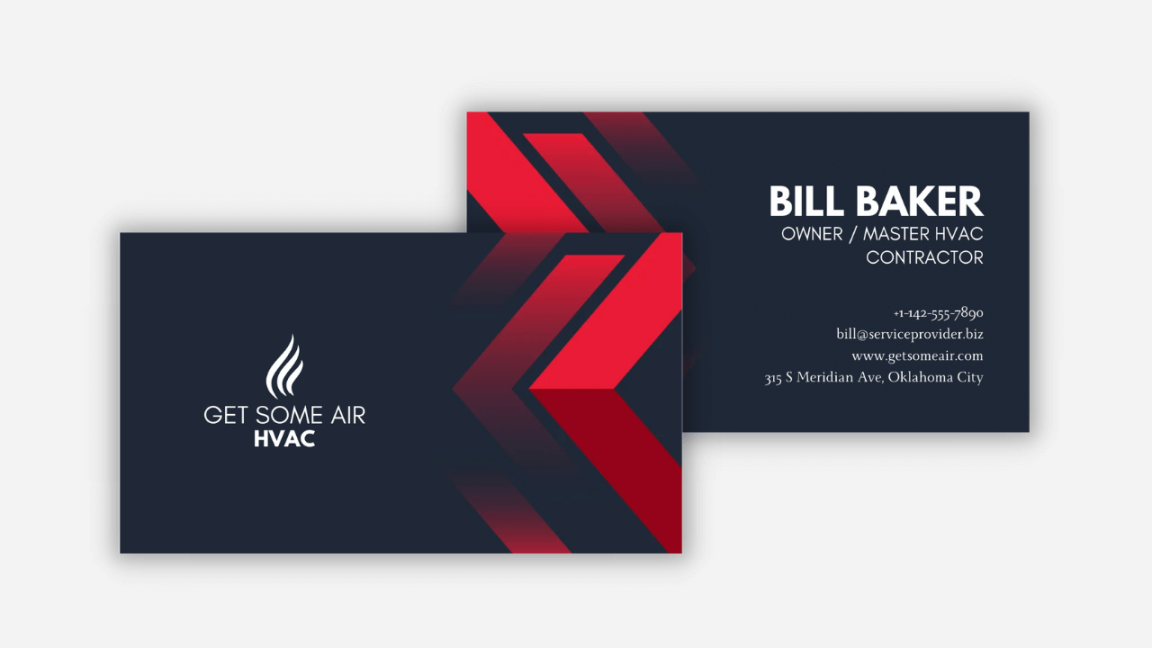 HVAC Business Card Ideas to Attract Customers HVAC Business Card Ideas to Attract Customers