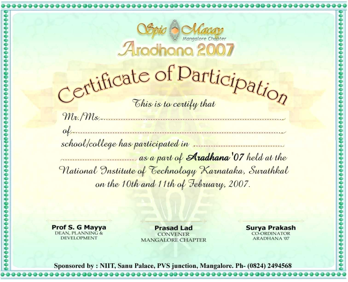 International Conference Certificate Templates Shev with Awesome International Conference Certificate Templates Shev with Awesome