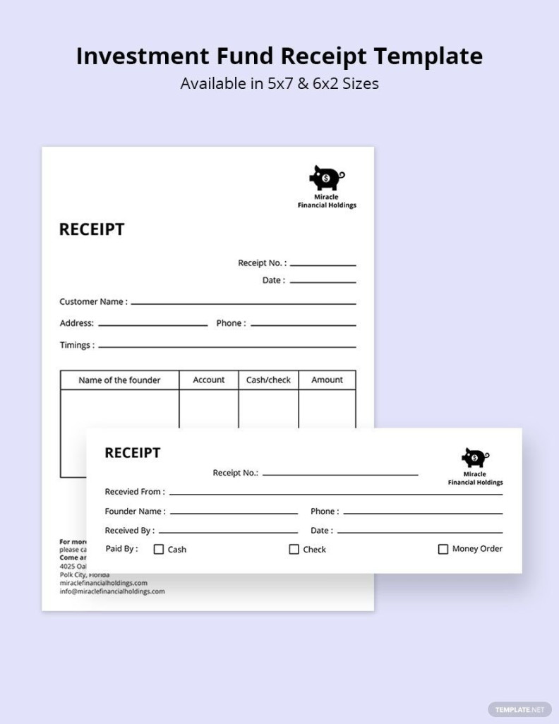 Investment Receipt Template in Word - Download Template Investment Receipt Template in Word - Download Template