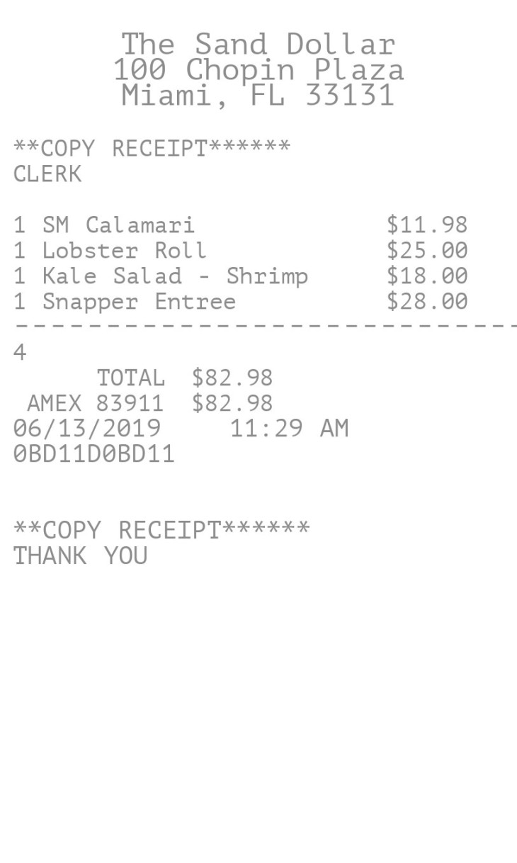 Itemized Restaurant Copy Generator Itemized Restaurant Copy Generator
