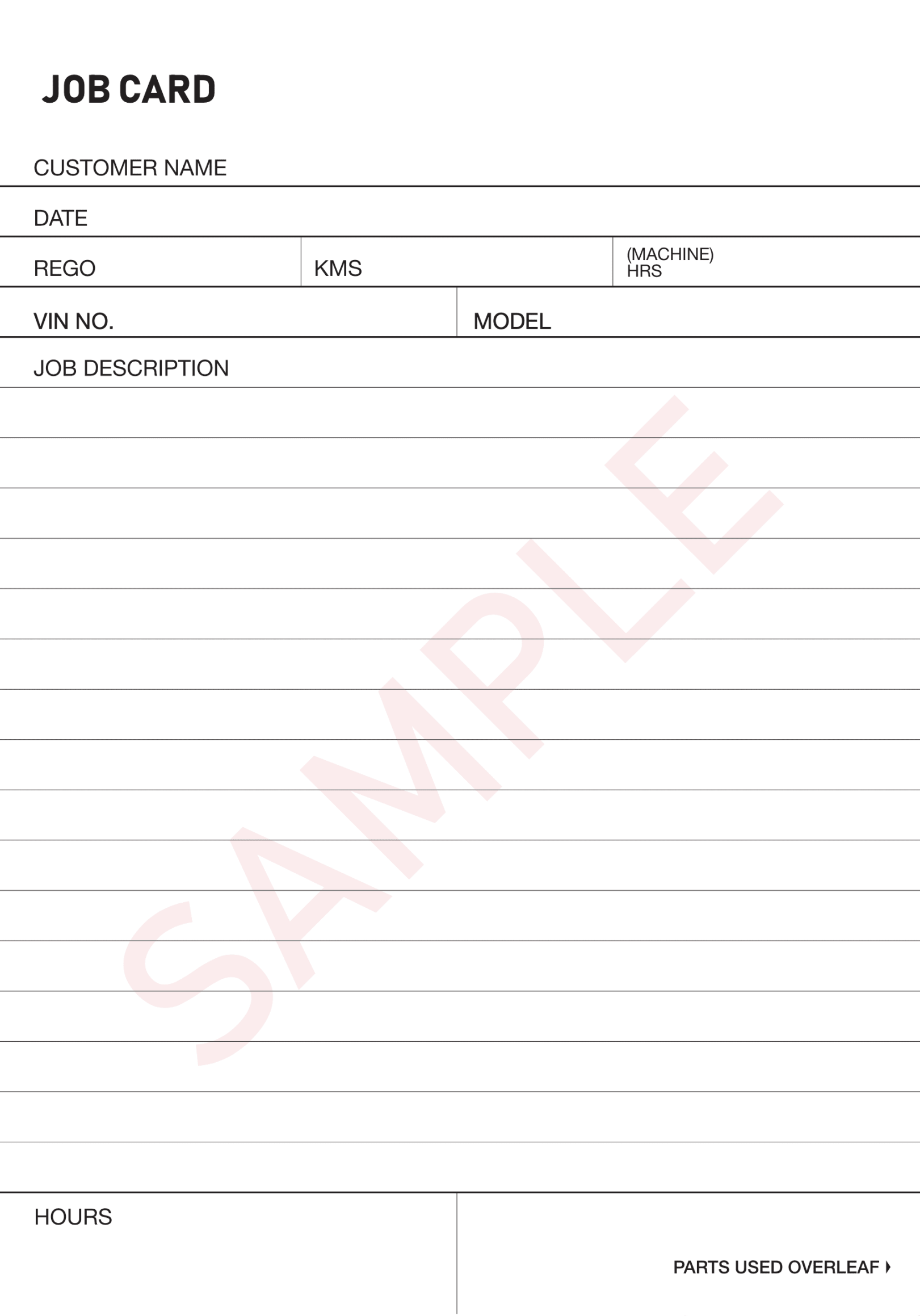 Job Cards – Zoozoo Printing Job Cards – Zoozoo Printing