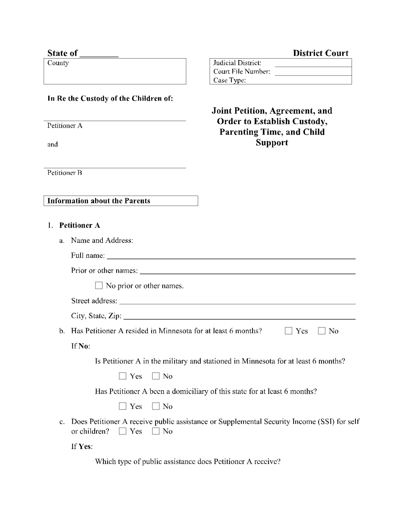 Joint Custody Agreement Template (% Free) - CocoSign Joint Custody Agreement Template (% Free) - CocoSign