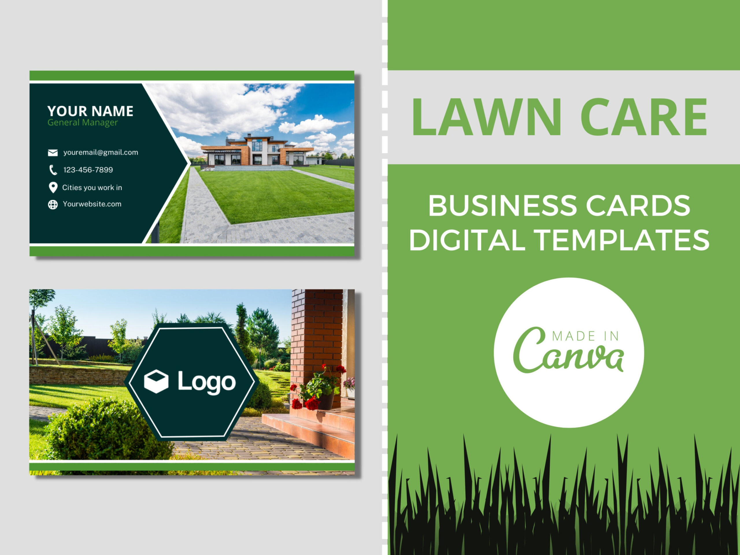 Landscapers Editable Business Card Design Template, Pre-made Landscapers Editable Business Card Design Template, Pre-made