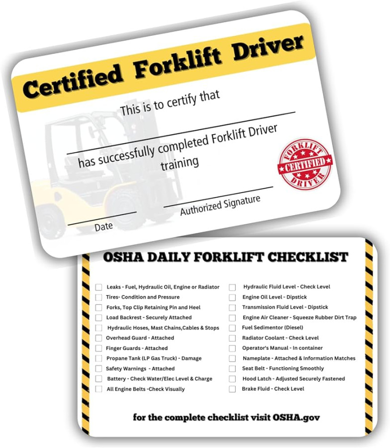Lashicorn Qualified Forklift Operator Certification Cards Pack of Bulk Wallet Cards for Aerial Lift Operators Accessories for Checklist Lashicorn Qualified Forklift Operator Certification Cards Pack of Bulk Wallet Cards for Aerial Lift Operators Accessories for Checklist