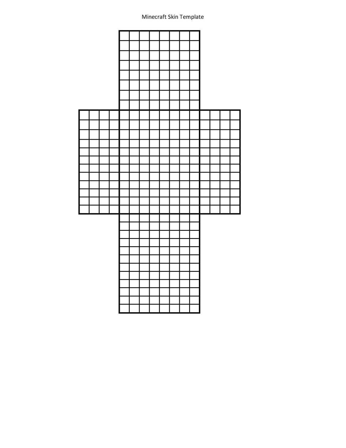 Minecraft Blank Skin Template Minecraft Blank Skin Template