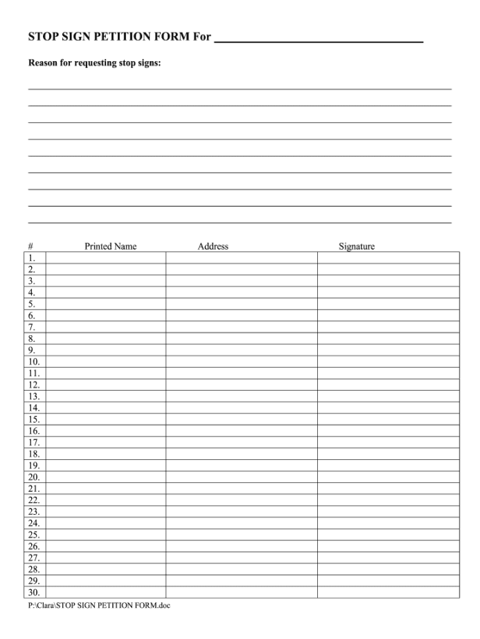 Neighborhood Petition Template - Fill Online, Printable, Fillable Neighborhood Petition Template - Fill Online, Printable, Fillable