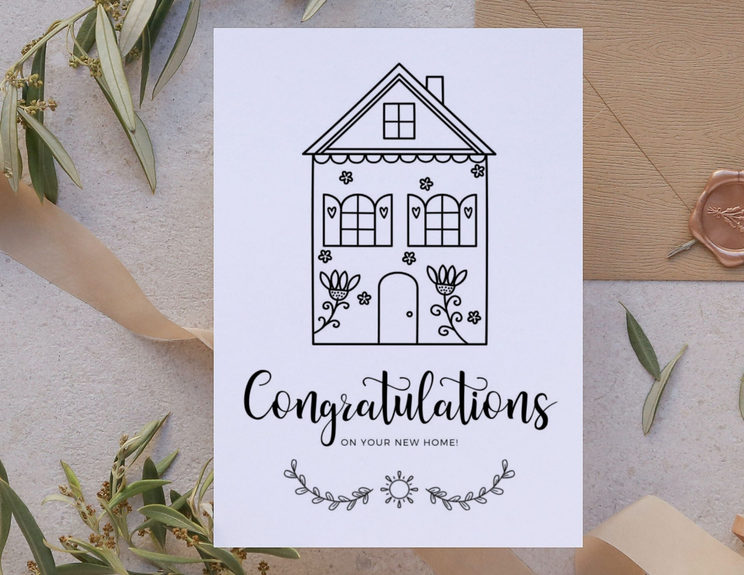 New Home Card, Housewarming Gift, Digital Download, Moving Card New Home Card, Housewarming Gift, Digital Download, Moving Card