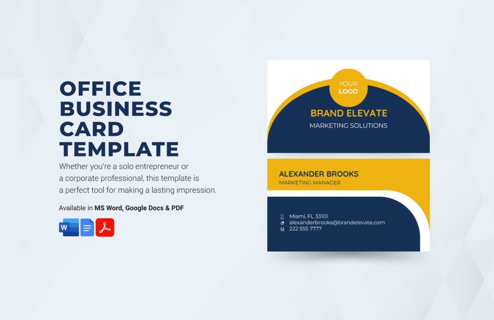 Office Depot Business Card Template in Word, PDF - Download Office Depot Business Card Template in Word, PDF - Download