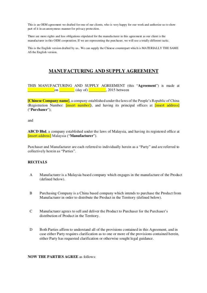 Pharmaceutical Supply Agreement Template - Sfiveband Pharmaceutical Supply Agreement Template - Sfiveband