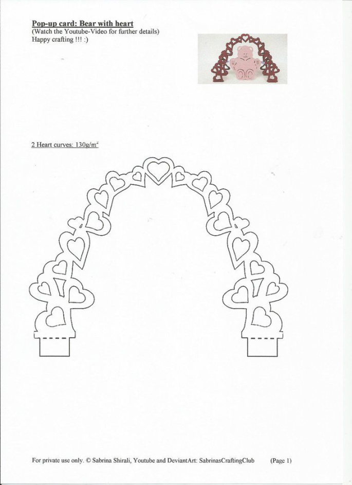 Pop-Up Card Bear: Page Sabrinascraftingclub On pertaining to Pop-Up Card Bear: Page Sabrinascraftingclub On pertaining to