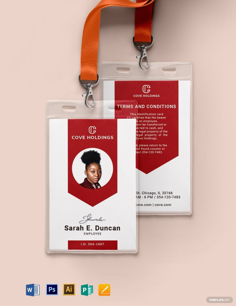 Printable Department ID Card Template in Word, Illustrator, Pages Printable Department ID Card Template in Word, Illustrator, Pages