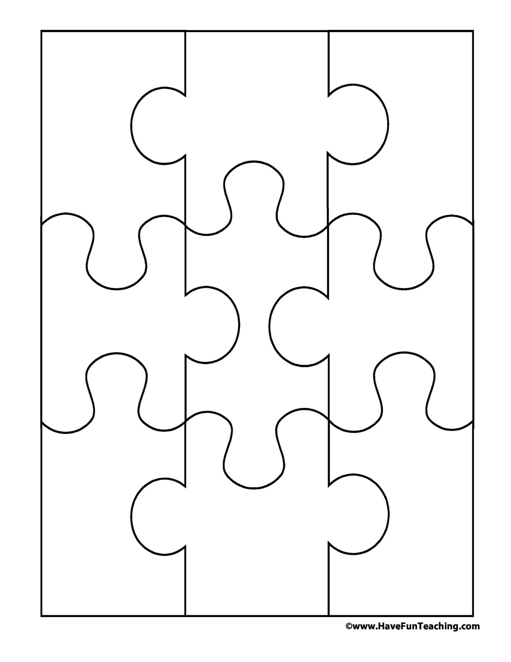 Printable Puzzle Piece Templates ᐅ TemplateLab Printable Puzzle Piece Templates ᐅ TemplateLab