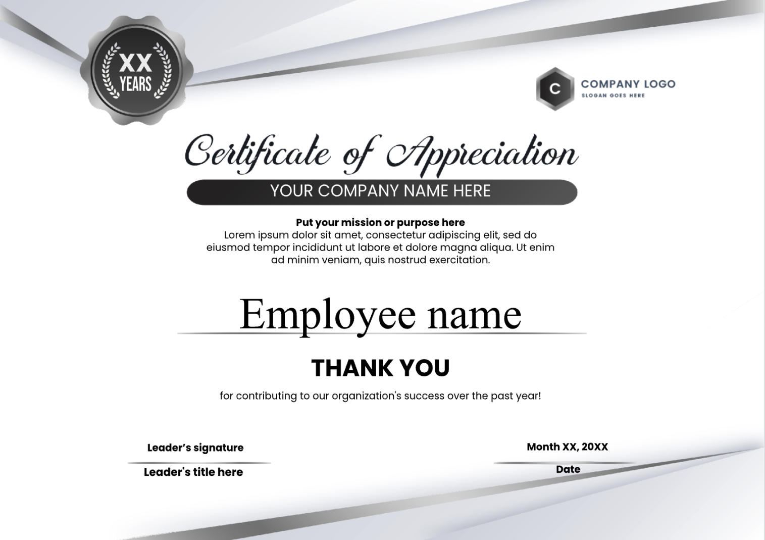 Printable work anniversary certificate templates — workiversary Printable work anniversary certificate templates — workiversary