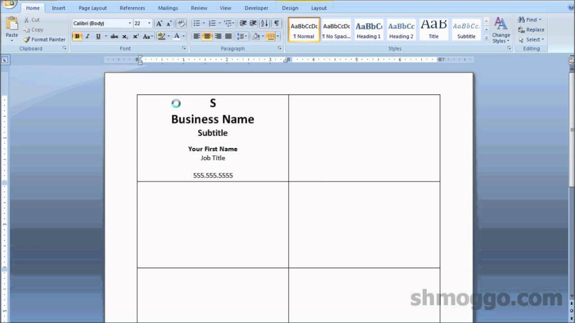 Printing Business Cards in Word Video Tutorial Printing Business Cards in Word Video Tutorial