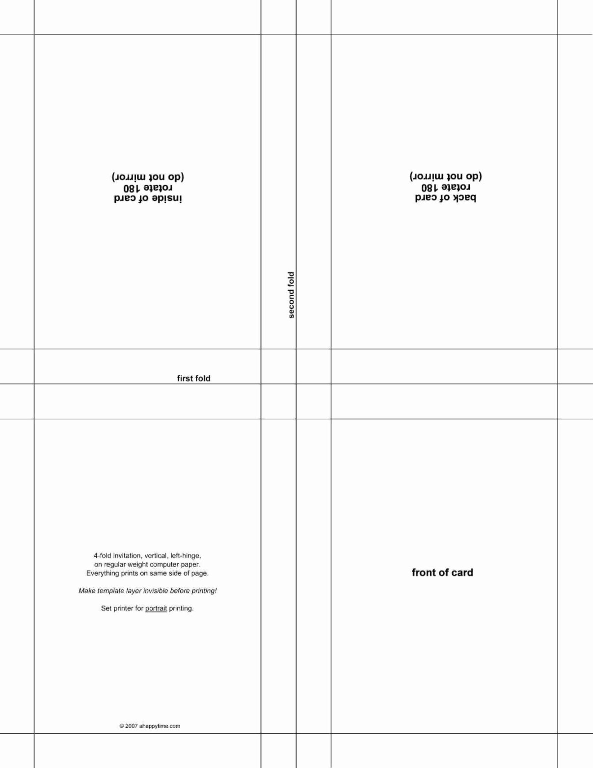 Quarter Fold Birthday Card Template for Quarter Fold Birthday Card Quarter Fold Birthday Card Template for Quarter Fold Birthday Card