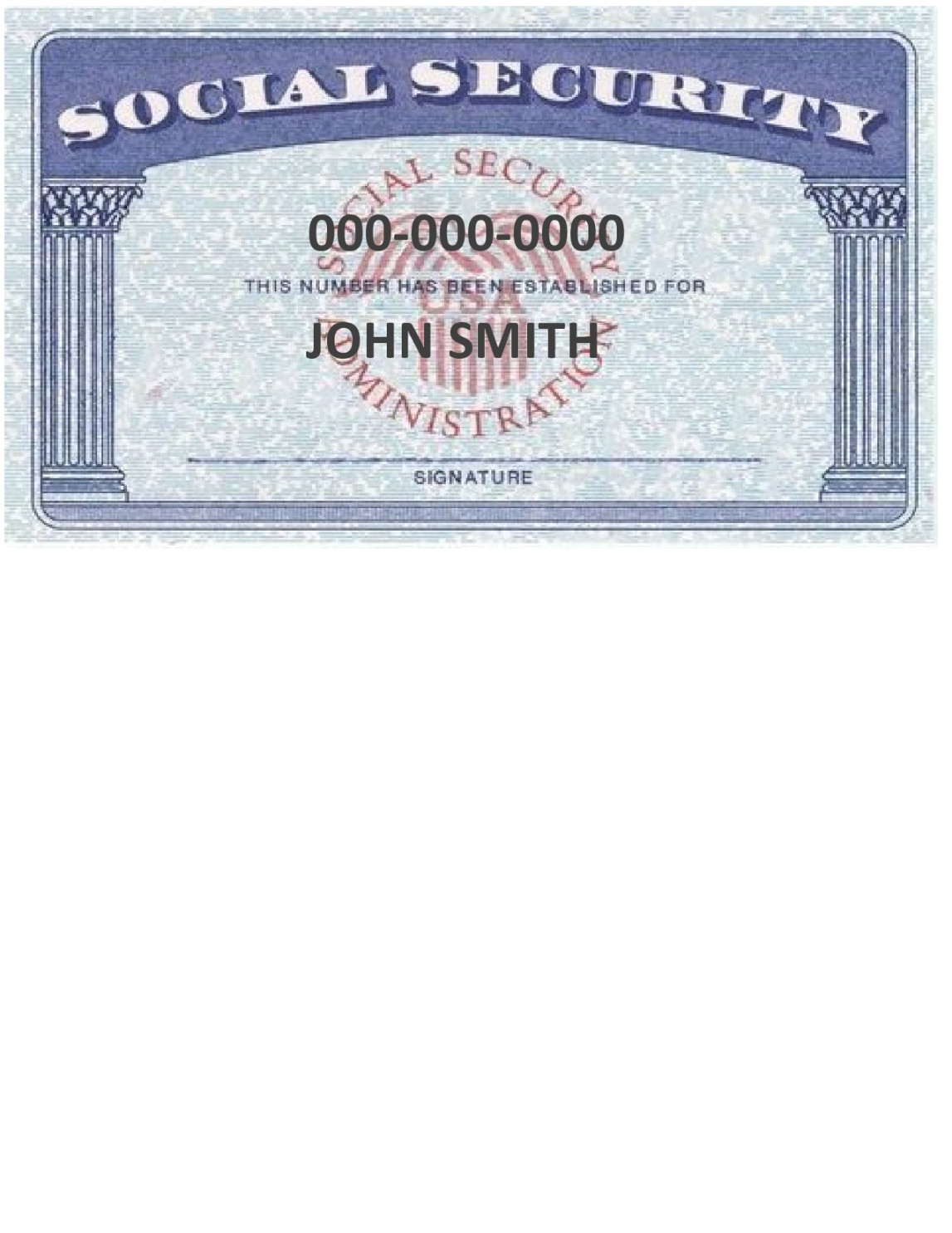 Real & Fake Social Security Card Templates (FREE) Real & Fake Social Security Card Templates (FREE)