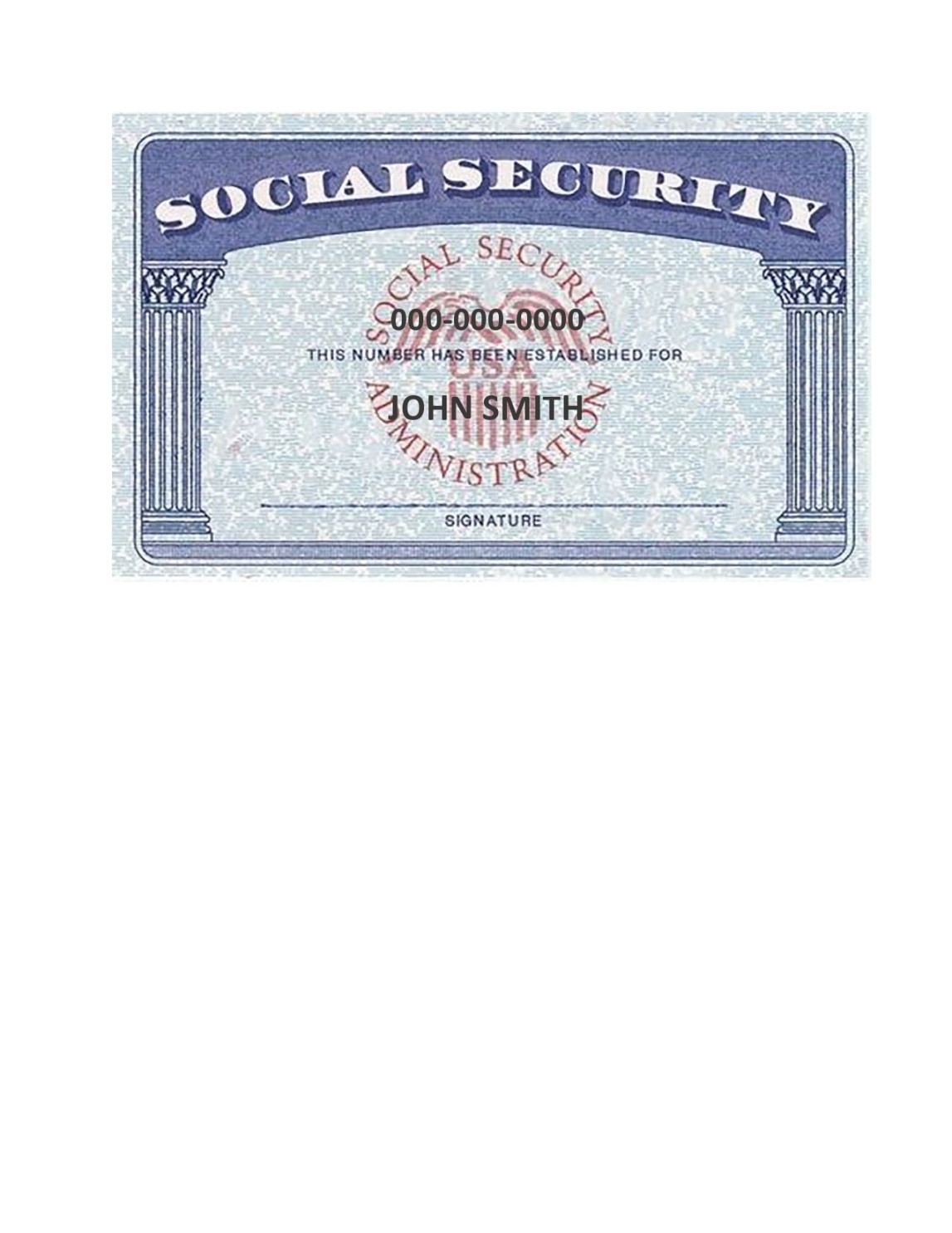 Real & Fake Social Security Card Templates (FREE) Real & Fake Social Security Card Templates (FREE)