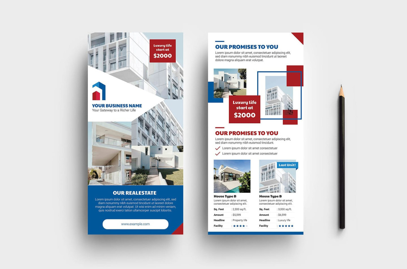 Real Estate DL Card Template Vol