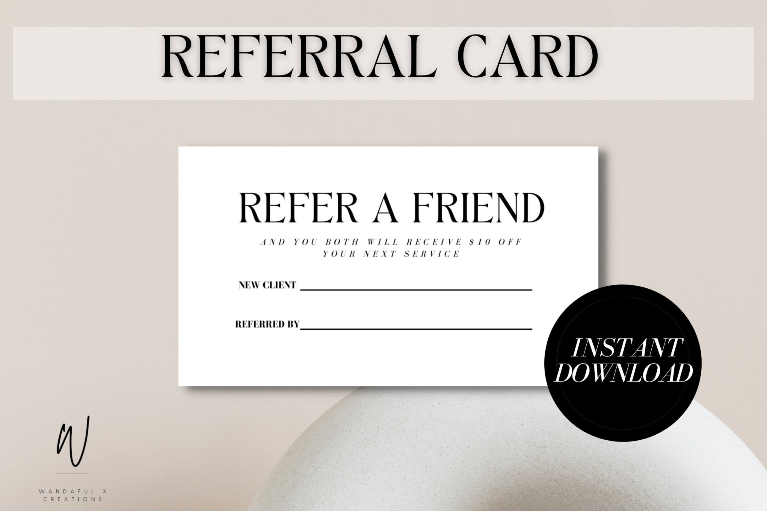 REFERRAL Card Template INSTANT DOWNLOAD Printable Business Card, Referral Card, Neon Referral Card, Beauty Referral Card REFERRAL Card Template INSTANT DOWNLOAD Printable Business Card, Referral Card, Neon Referral Card, Beauty Referral Card