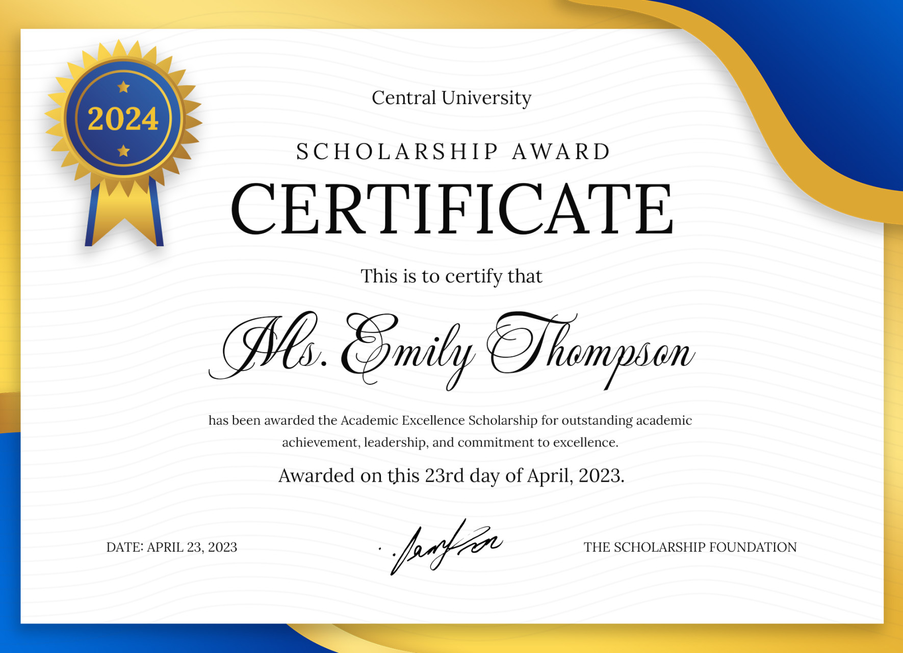 Scholarship Award Certificate Free Google Docs Template - gdoc Scholarship Award Certificate Free Google Docs Template - gdoc