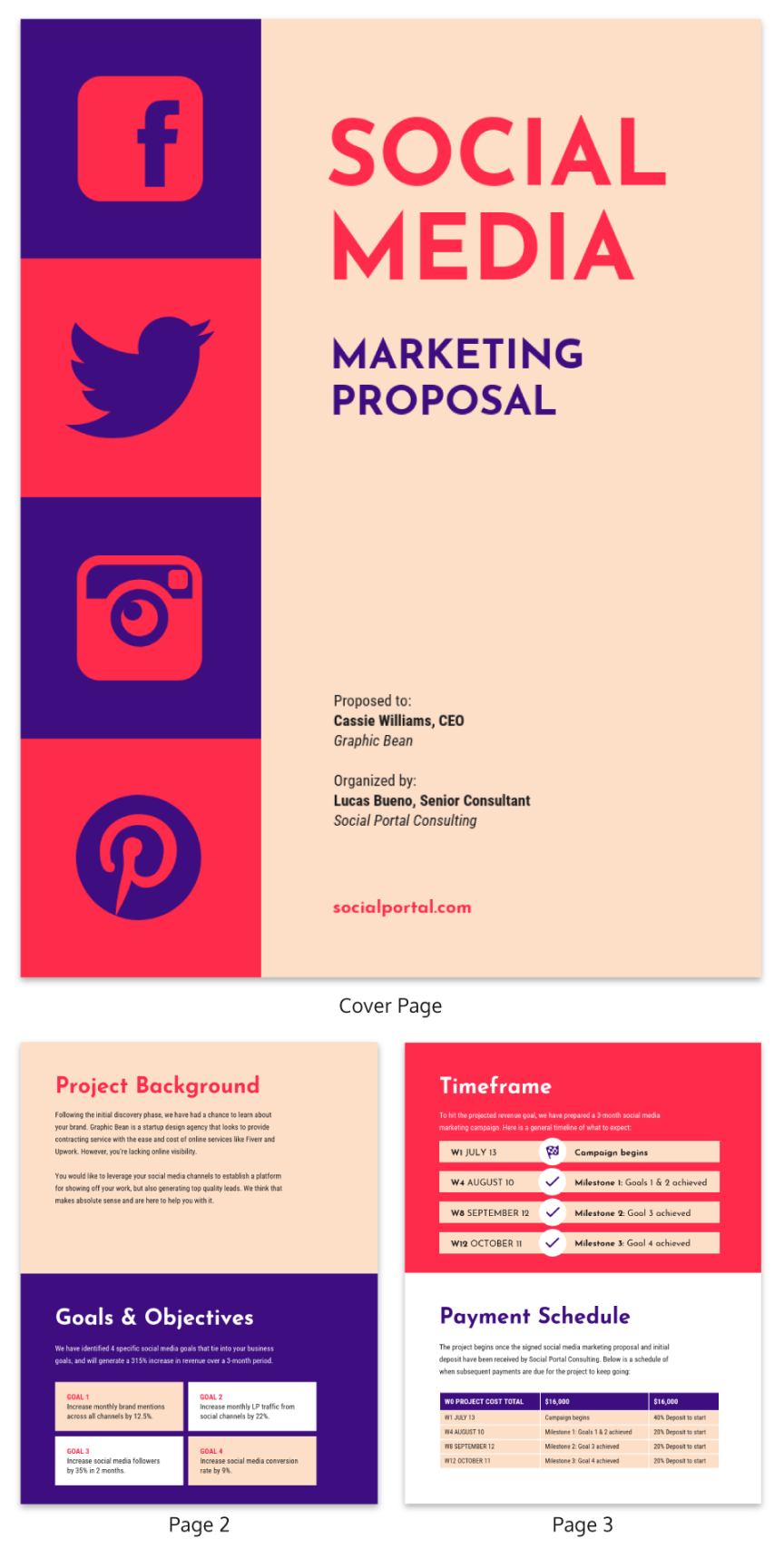 Social Media Consulting Proposal Template - Venngage