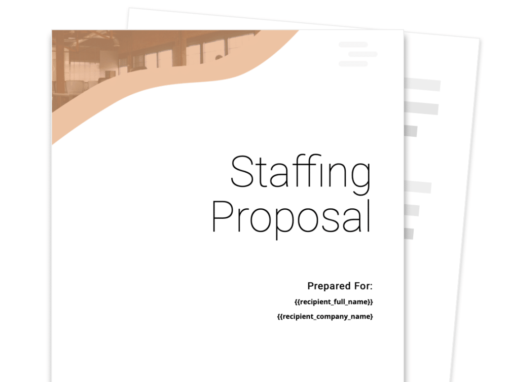 Staffing Agency Proposal Template - [Free Sample]  Proposable