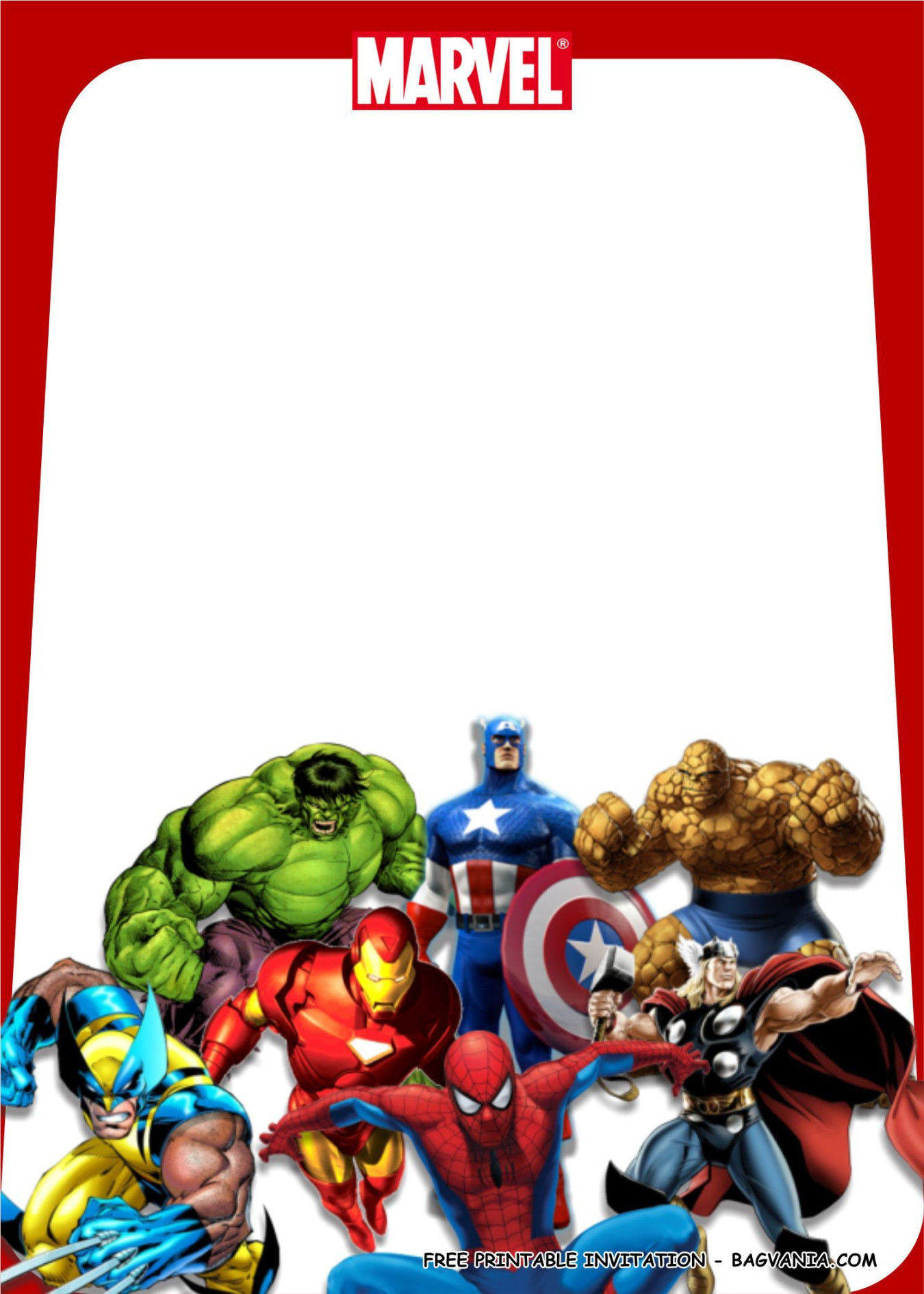 Superhero Birthday Card Template Superhero Birthday Card Template