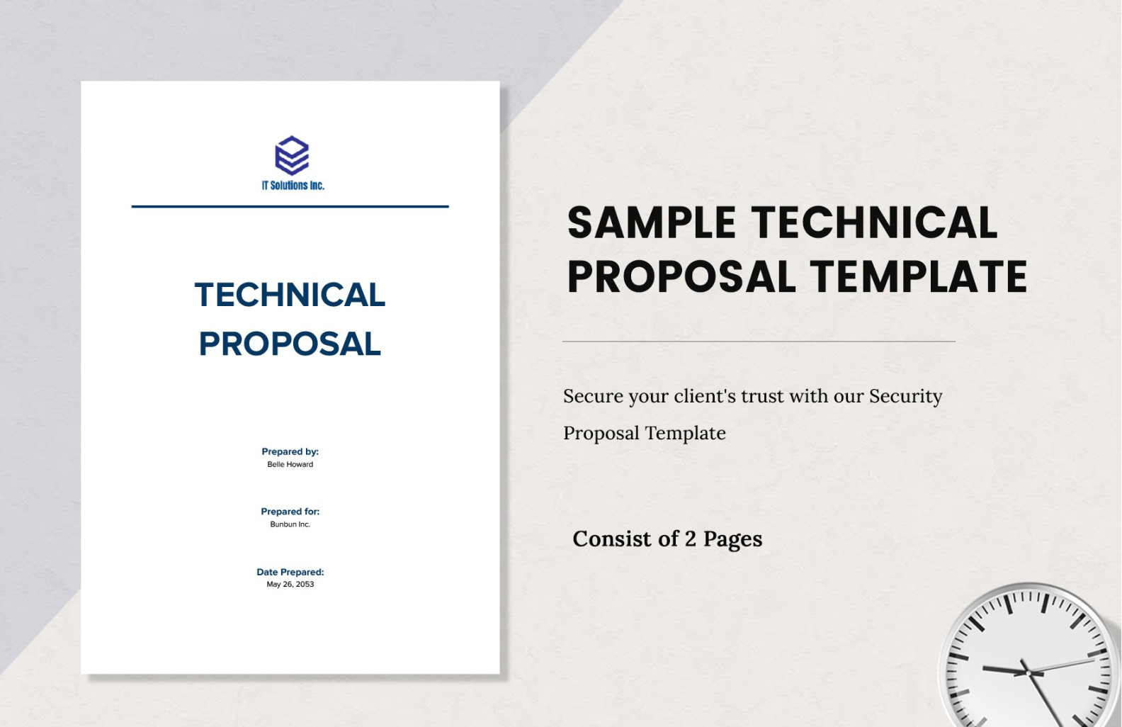 Technical Proposal Templates in Word - FREE Download Template Technical Proposal Templates in Word - FREE Download Template